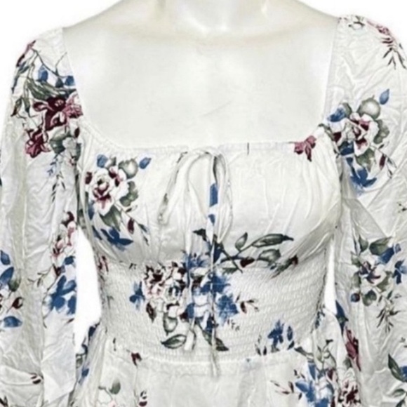 Urban Outfitters Lumiere Boho Floral Mini Dress Size Large NWT - Picture 13 of 13